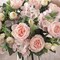 Spring Tabletop Decor – 4 Bunches Artificial Pink Peonies, Silk Flowers & Fake Roses for Home, Vase, Living Room Table Centerpiece, Wedding, Party Decoration